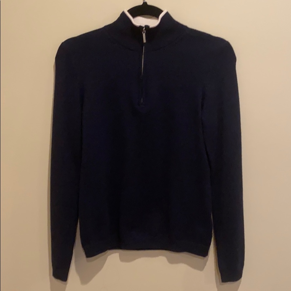 Brooks Bro 346 Women’s Merino Wool 3/4 zip sweater